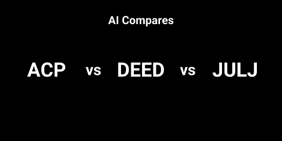 ACP or DEED or JULJ - Pick the Best tool | Tickeron