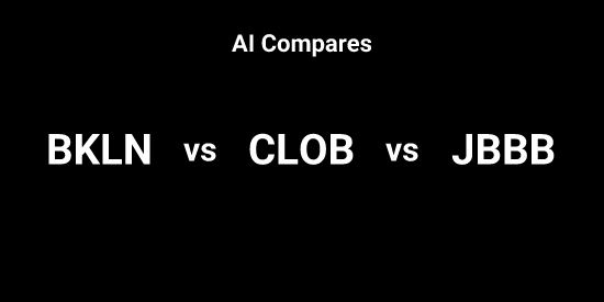 BKLN or CLOB or JBBB - Pick the Best tool | Tickeron
