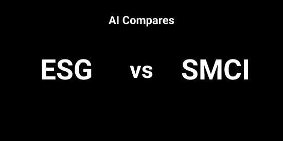 ESG vs SMCI - Comparison tool | Tickeron