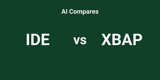 IDE vs XBAP - Comparison tool | Tickeron