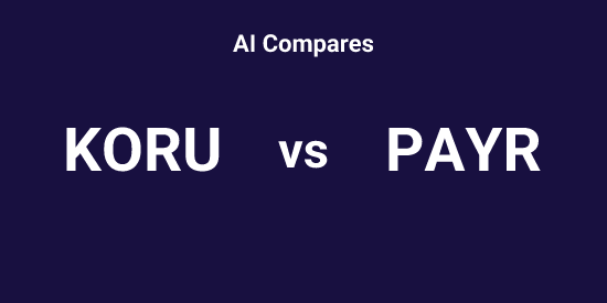 KORU vs PAYR - Comparison tool | Tickeron
