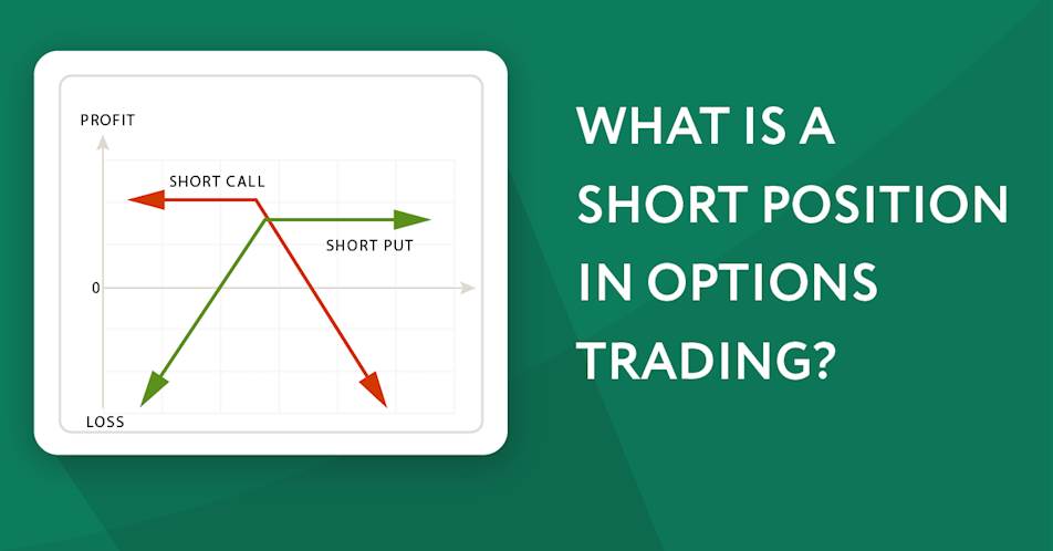 What is a short position in options trading?