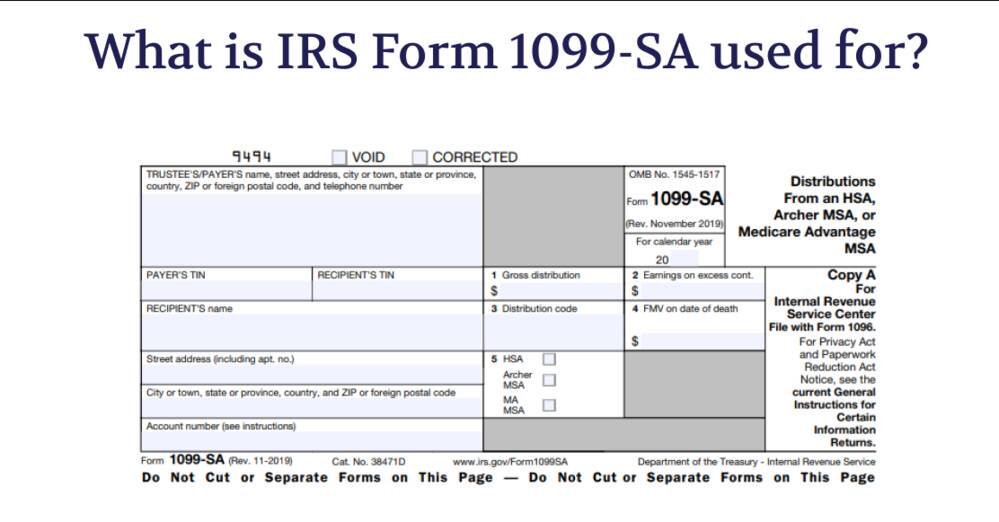 What is IRS Form 1099-SA used for?