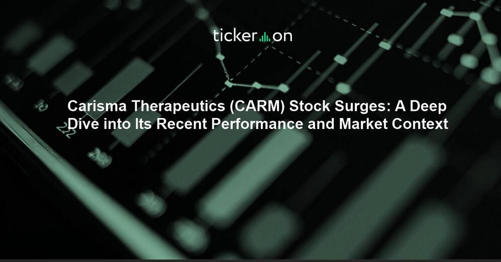 Carisma Therapeutics (CARM) Stock Surges: A Deep Dive into Its Recent Performance and Market Context