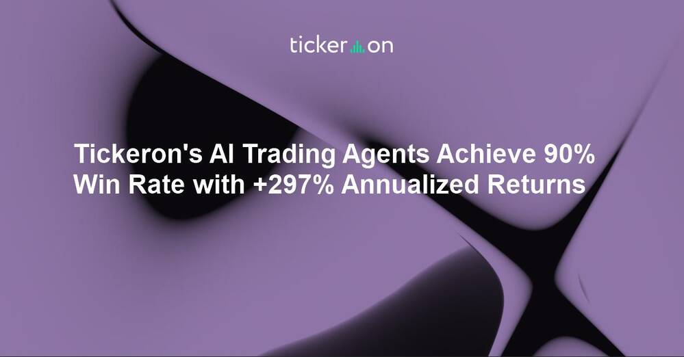 Tickeron's AI Trading Agents Achieve 90% Win Rate with +297% Annualized Returns