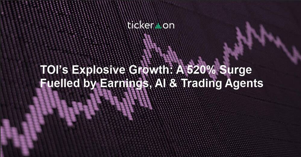 TOI’s Explosive Growth: A 520% Surge Fuelled by Earnings, AI & Trading Agents