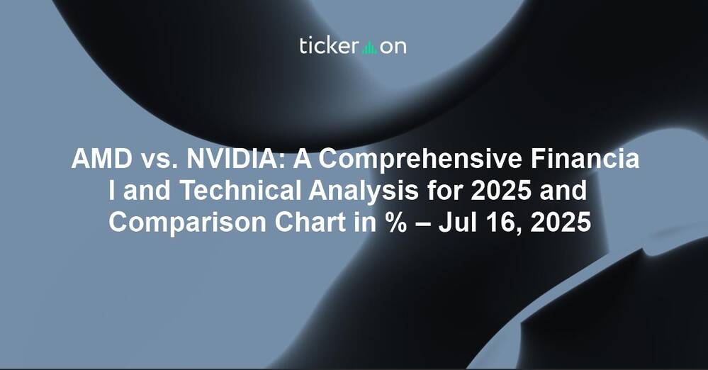 AMD vs. NVIDIA: A Comprehensive Financial and Technical Analysis for 2025 and Comparison Chart in % – Jul 16, 2025