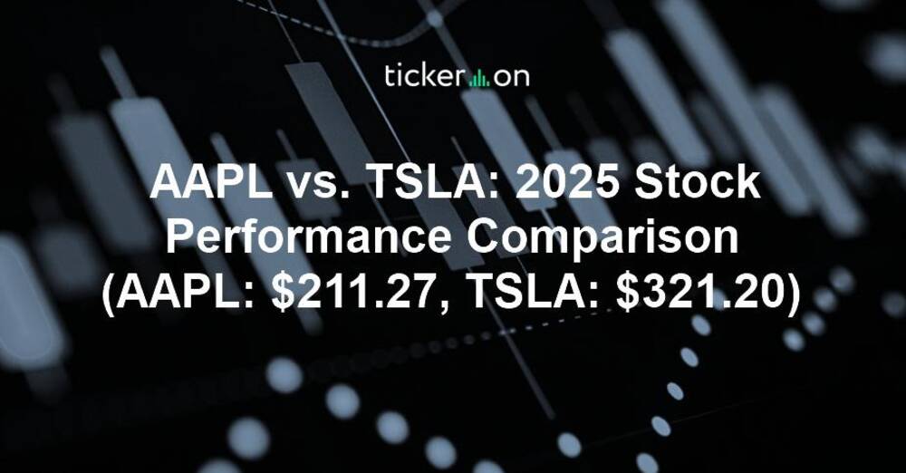 AAPL vs. TSLA: 2025 Stock Performance Comparison (AAPL: $211.27, TSLA: $321.20)