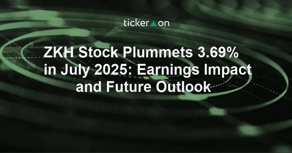 ZKH Stock Plummets 3.69% in July 2025: Earnings Impact and Future Outlook