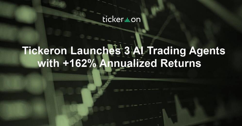Tickeron Launches 3 AI Trading Agents with +162% Annualized Returns