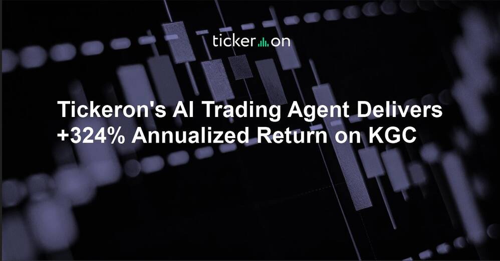 Tickeron's AI Trading Agent Delivers +324% Annualized Return on KGC