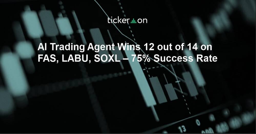 AI Trading Agent Wins 12 out of 14 on FAS, LABU, SOXL – 75% Success Rate