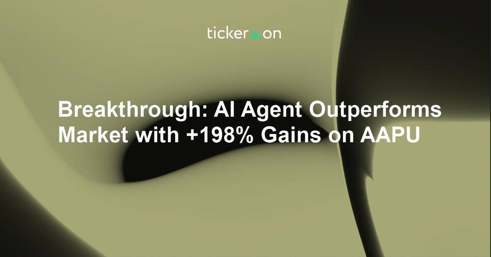 Breakthrough: AI Agent Outperforms Market with +198% Gains on AAPU
