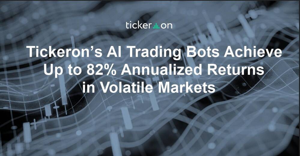 Tickeron’s AI Trading Bots Achieve Up to 82% Annualized Returns in Volatile Markets