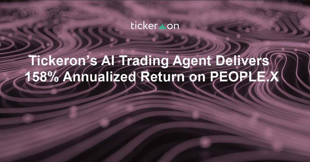 Tickeron’s AI Trading Agent Delivers 158% Annualized Return on PEOPLE.X