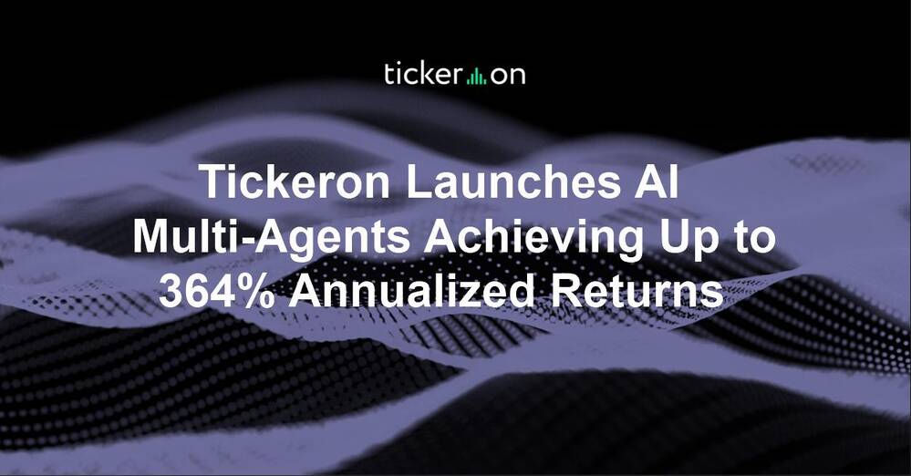 Tickeron Launches AI Multi-Agents Achieving Up to 364% Annualized Returns