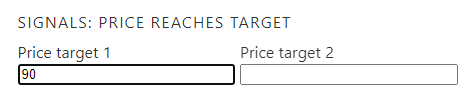 Price targets